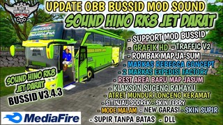 OBB MOD SOUND HINO RK8 JET DARAT BUSSID V3.4.3 | FULL ROMBAK MAP JASUM | BUS SIMULATOR INDONESIA