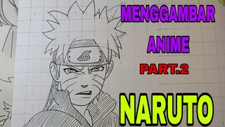 menggambar naruto Uzumaki part.2