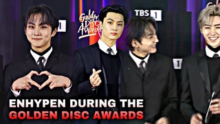Enhypen during Backstage and Onstage Moments GDA 2022 (Golden Disc Awards)