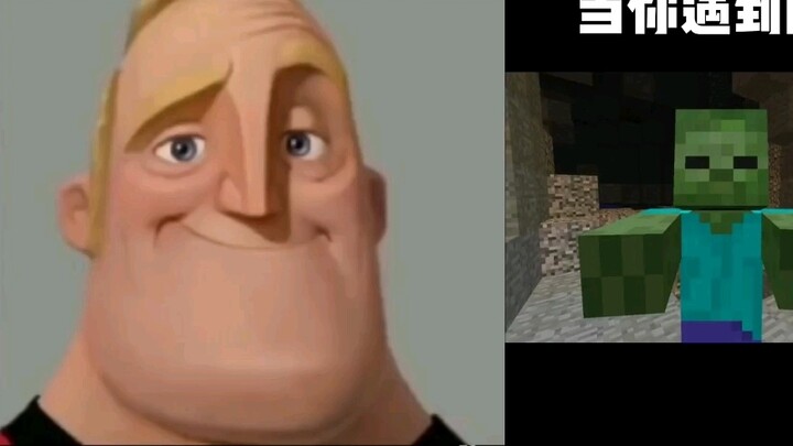 Saat Mr. Incredible bertemu monster di MC... (lihat akhir)