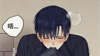 【漫画】同居舍友带着一群凶神恶煞的朋友在家里聚餐！“你们聊的什么”？小受默默躲在房间里面！