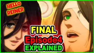 Perfect! Jesus Eren Meets Reiner | AOT S4 Explained | Attack on Titan Season 4 Episode 4