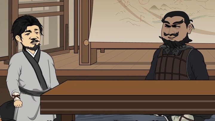 When Liu Mang went to Zhongshan to take up his post, he unexpectedly encountered Lu Bu in his early 