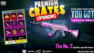 PREMIUM CRATES OPENING | FREE UPGRADABLE M762 SKIN | PUBGM