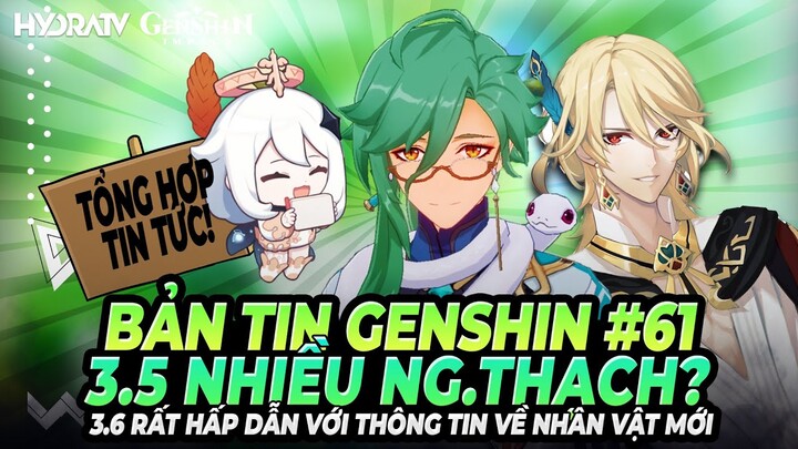 Bản Tin Genshin Cuối Tuần: 3.5 Vẫn Có Nhiều Nguyên Thạch Nhưng 3.6 Còn Hấp Dẫn Hơn & Hơn Thế Nữa!