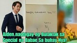 shocking! Alden Richard Nagbigay ng Bulaklak  Ngaun Valentine sa isang Special na babae sa Buhay nya