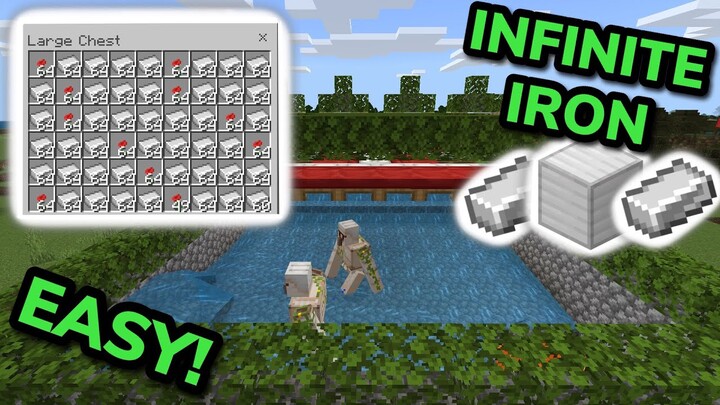 COMPACT 1.18 IRON FARM TUTORIAL in Minecraft Bedrock (MCPE/Xbox/PS4/Nintendo Switch/Windows10)