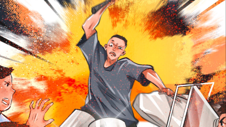 Adegan paling menghangatkan di jalanan Chengdu: Polisi dan warga bersama-sama merebut senjata tajam 