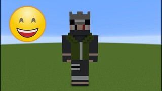 ❤️ [TUTO] Comment Faire une Statue de Kakashi Hatake sur Minecraft ❤️