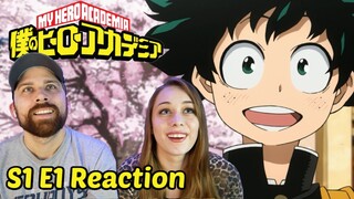 My Hero Academia [English Dub] Season 1 Episode 1 "Izuku Midoriya: Origin" REACTION! 1x1