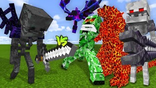 TITAN ASHES SKELETON vs. PRIME SKELETON, GODZILLA, ULTRA CREEPER TITAN and CURSED DRAGON!