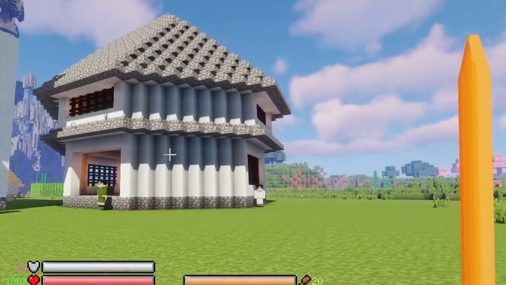 Minecraft Truyền Thuyết Bất Tử Ở Nhân Giới 16 Hang biệt thự của Wu Baobao đã hoàn thành
