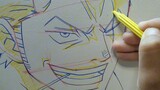 Shake it before painting and teach everyone how to draw Zoro