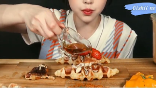 Croffle kem tươi, sữa chuối, latte dâu phần 3 #anngonmoingay