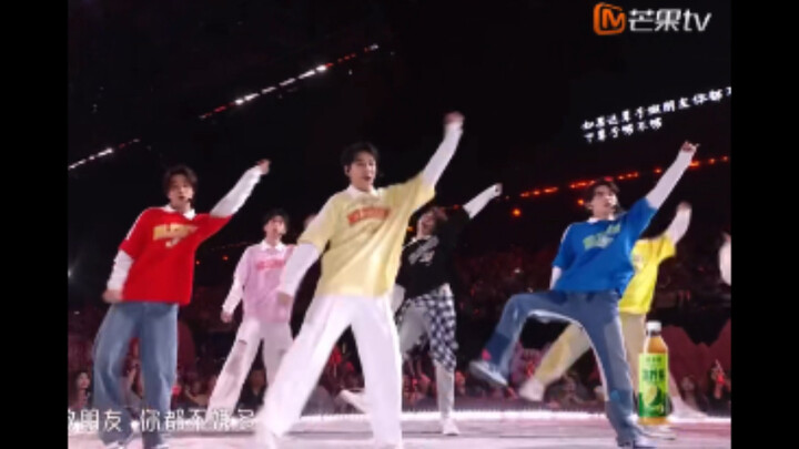 It seems like the Nanbowan boy band is doing a very new dance?