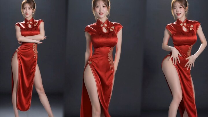 Sườn xám đỏ lớn xẻ cao, Vũ điệu kiêu kỳ abracadara – Chế độ dọc, thưởng thức trọn vẹn