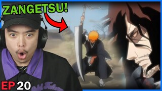 ICHIGO CALLS ZANGETSU!! || ICHIGO VS URAHARA! || Bleach Episode 20 Reaction