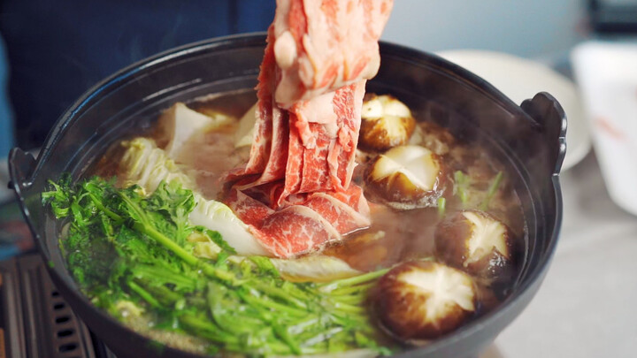 Cùng làm món Sukiyaki nóng sốt, không đói cũng ăn cả nồi