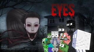 Monster School : EYES THE HORROR GAME CHALLENGE - Minecraft Animation