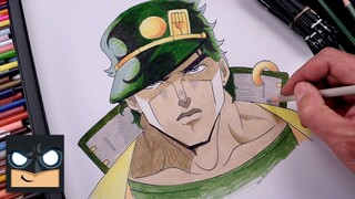 How To Draw Jotaro | JoJo's Bizarre Adventures (Draw & Color)