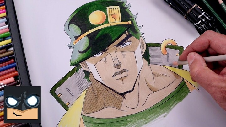 How To Draw Jotaro | JoJo's Bizarre Adventures (Draw & Color)