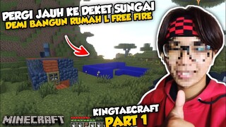 MINECRAFT RASA FF PART 1 !! APA BISA BANGUN RUMAH FF ??