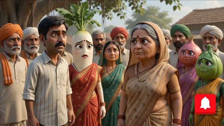 गरीब बैंगन की कहानी 😢 | Emotional Vegetable Story | Veggie Friends TV