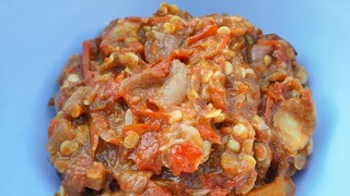 น้ําพริกปลาร้าพริกสด รสเด็ด ทำง่าย สไตล์บ้านๆ Fermented fish spicy dip - ใหม่ใจหนุน