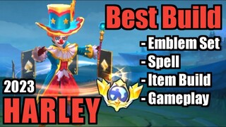 HARLEY BEST BUILD 2023 | TOP 1 GLOBAL HARLEY BUILD | HARLEY - MOBILE LEGENDS | MLBB