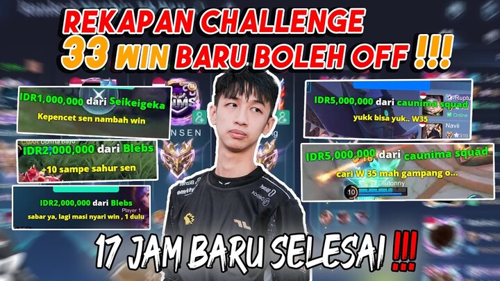 REKAPAN CHALLANGE 10 WIN BARU BOLEH OFF STREAM, KELAR SIH CUMA ENDINGNYA WAW BGT :)