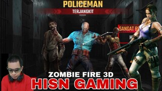 game zombie fire 3D.  zombie policeman