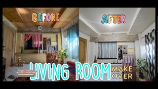 DIY LIVING ROOM MAKEOVER / PHILIPPINES (Time-lapse) -watch how paint can TRANSFORM a room!