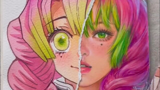 كانرو جي ميرو | عندما يلتقي أسلوب المانغا بالواقعية/رسم يدوي من قبل HutaChan