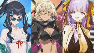 【FGO·1080P】泳装 雨神、小艾、BB迪拜