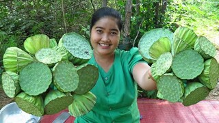 Yummy Cooking dessert Lotus Fruit with coconut recipe & Cooking Life