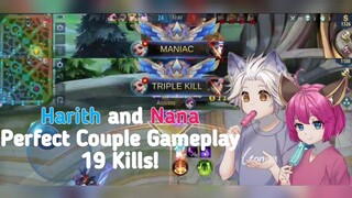 Harith and Nana Perfect Couple Gameplay! - Mobile Legends