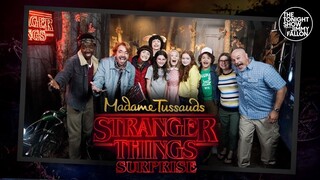 Stranger Things Cast Surprises Fans at Madame Tussauds Wax Museum