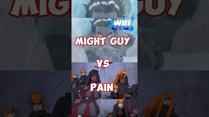 might guy vs pain #anime #animeshorts #naruto #narutoshippuden #shorts #mightguy #pain #viral #short