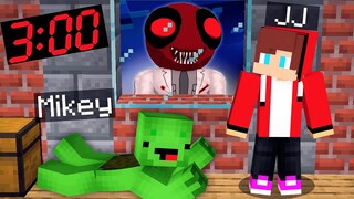 JJ and Mikey HIDE From SCARY ROBLOX DOCTOR in Minecraft Challenge Maizen 100 days