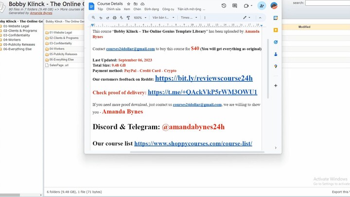 [$40] Bobby Klinck - The Online Genius Template Library