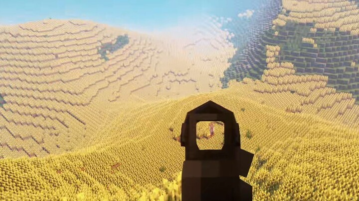 Một người nông dân yếu ớt đang cố gắng bảo vệ vụ lúa mì của mình, nhưng có vẻ như anh ta đã thất bại