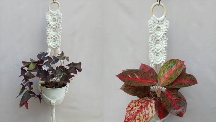 DIY Macrame Plant Hanger Design New | Macrame Plant Hanger Tutorial | EDI ANITA TV