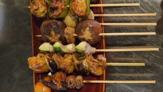 140-yuan yakitori buffet, rare generous portions of barbecue