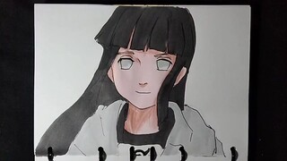 howtodraw hinata hyuga🔥🔥🔥🔥