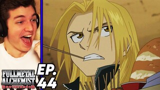 EDWARD ELRIC'S RETURN!! | Fullmetal Alchemist: Brotherhood Episode 44 REACTION