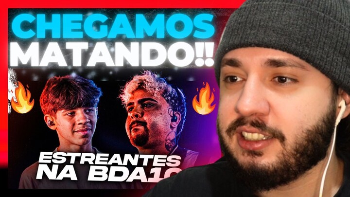 ESTREANTES da BDA 10 - MELHORES RIMAS! | REACT BAUEB