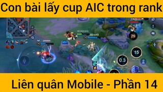 Con bài lấy cup AIC trong rank Liên quân mobile #14