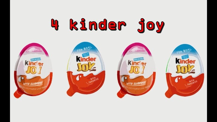 BERMAIN dengan 4 KINDER JOY