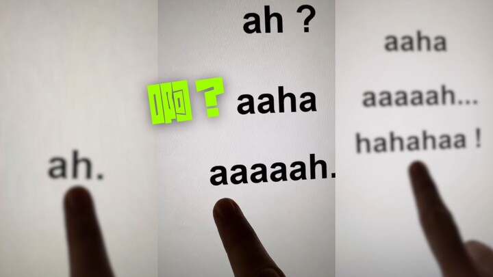 Aa... aa? Aa! Aha! Oh? Oh hahaha
