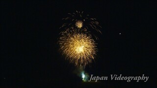 [4K]小名浜オーシャンホテル&ゴルフクラブ ハッピークリスマスパーティー2017 シンクロ花火 Japanese Christmas fireworks display